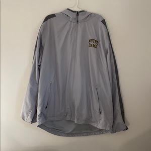 Notre Dame Grey Full Zip Jacket